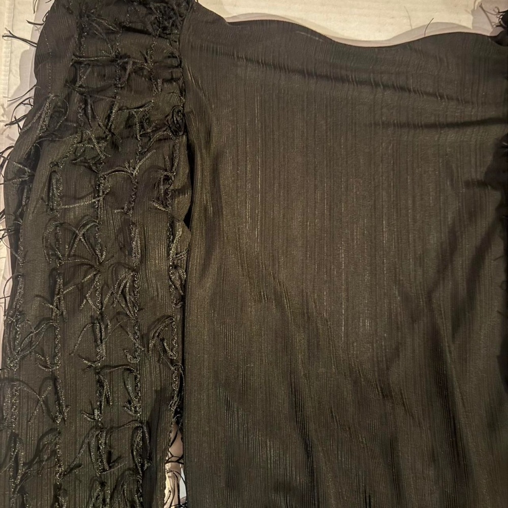 Zara Black Ribbed Top - Picture 2 of 4